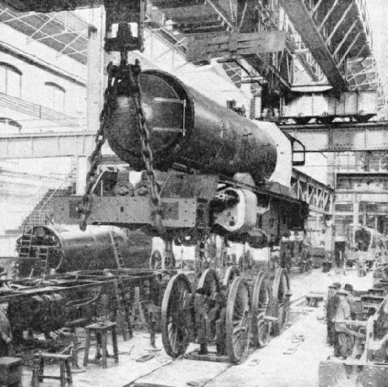 Fitting the wheels of a “King” at Swindon