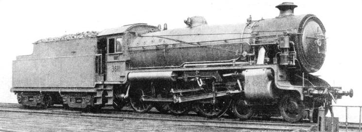 A “C 36” class express passenger engine used to haul trains on the 95 miles run between Sydney and Nowra