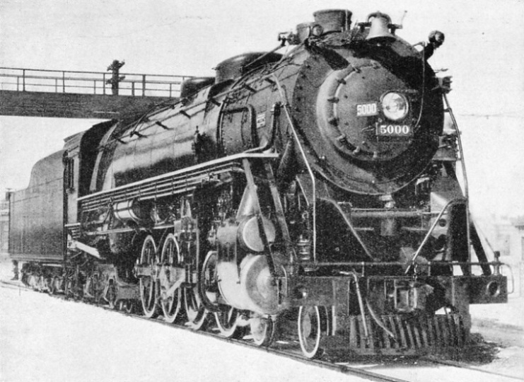 A Head-On View of Locomotive No. 5000