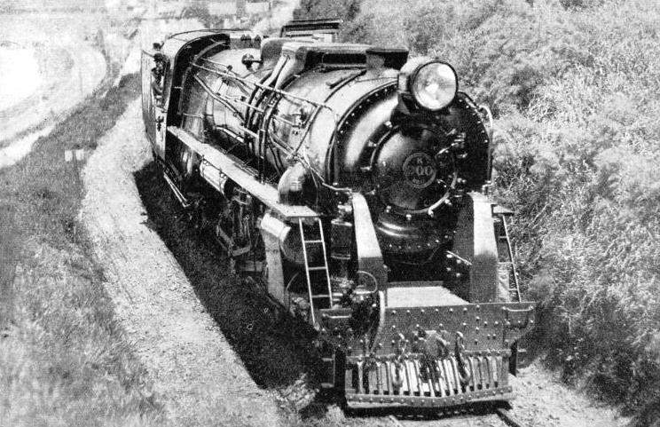 A HUGE LOCOMOTIVE of the 4-8-4 “K” class, used in New Zealand