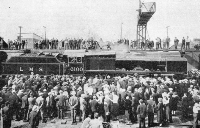 "Royal Scot" being welcomed at St John's, Quebec