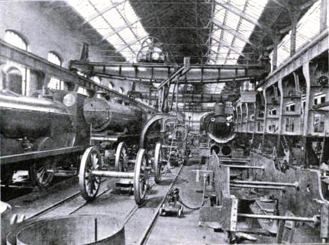 The Locomotive Erecting Shop at Horwich, Lancashire & Yorkshire Railway