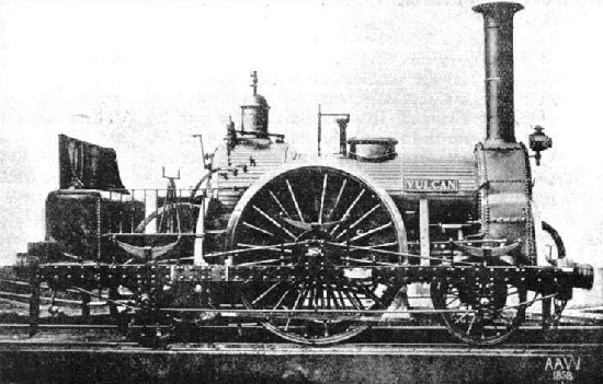 A famous GWR engine, the "Vulcan"