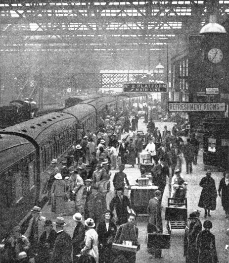 The arrival of an LMS express at Carlisle