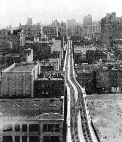 AN ELEVATED FREIGHT LINE IN NEW YORK