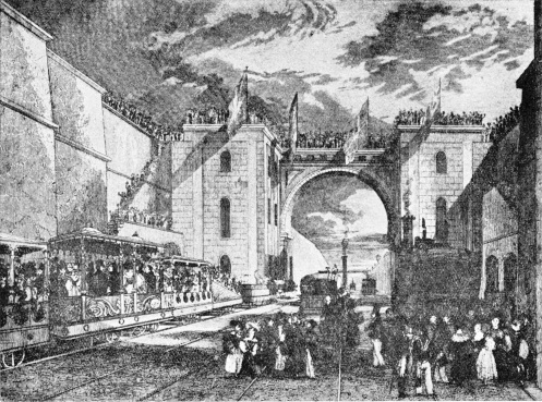 The opening of the Liverpool and Manchester Railway