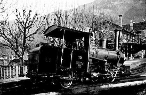 THE LATEST TYPE OF LOCOMOTIVE IN USE ON THE RIGI RAILWAY